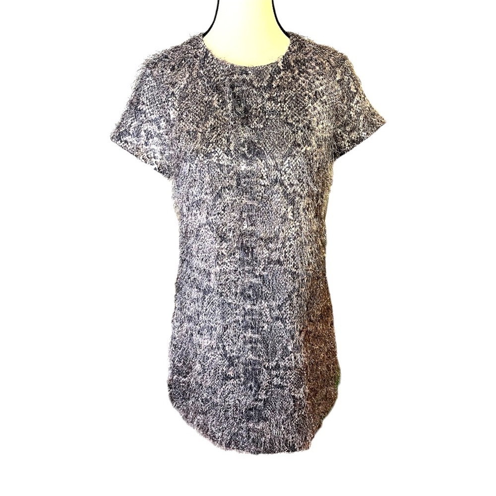 Banana Republic Snake Print Eyelash Sheath Dress Short Sleeve Women’s Size 0